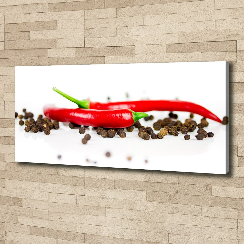 Canvas wall art Chilli and pepper