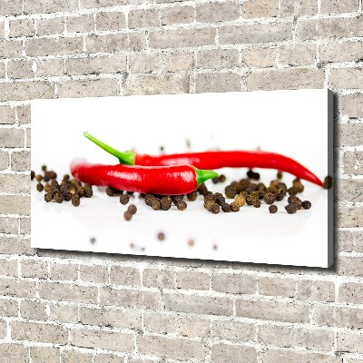 Canvas wall art Chilli and pepper