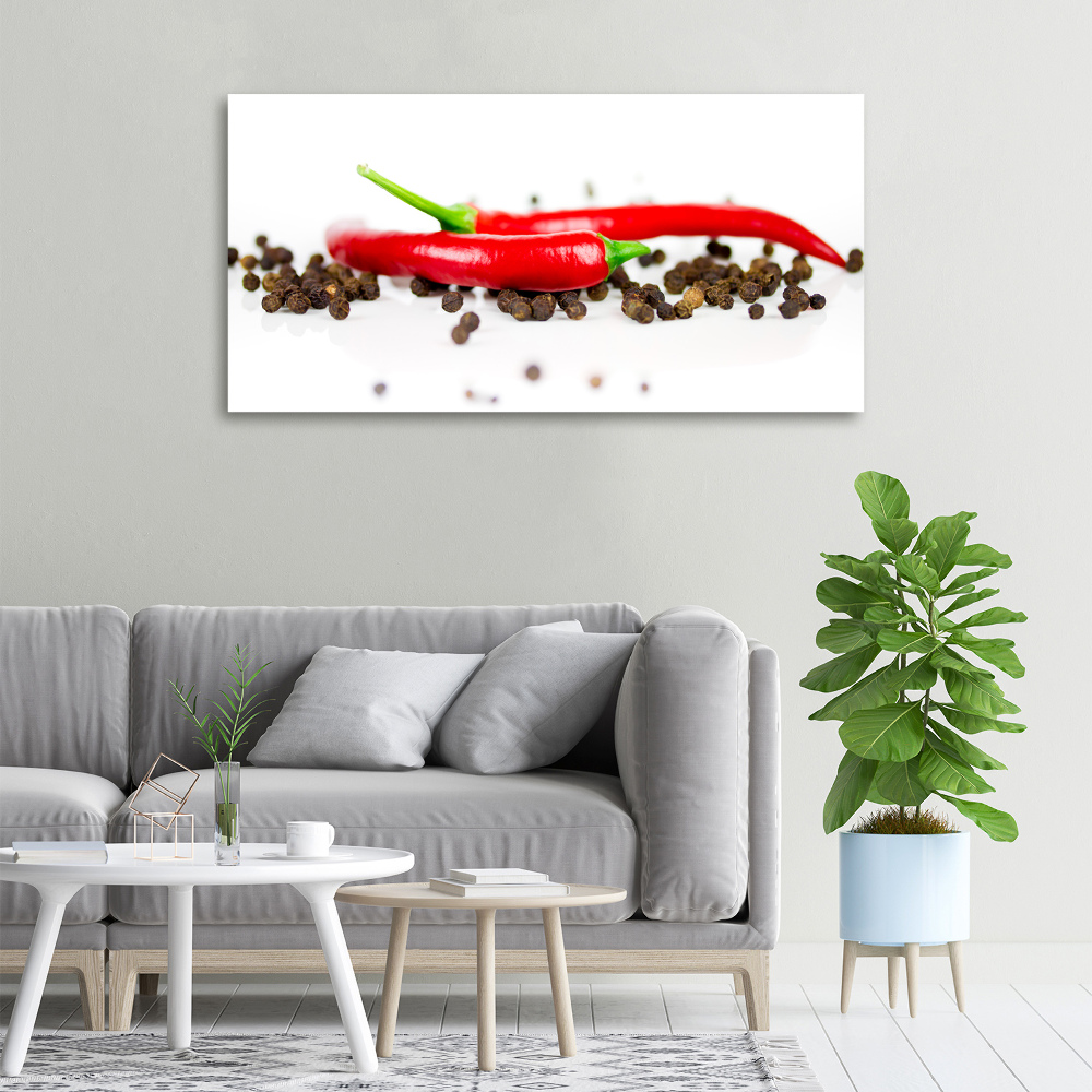 Canvas wall art Chilli and pepper