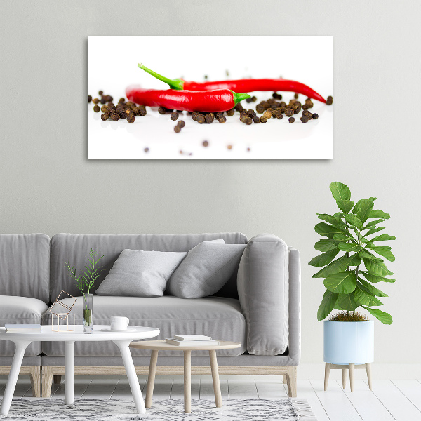 Canvas wall art Chilli and pepper