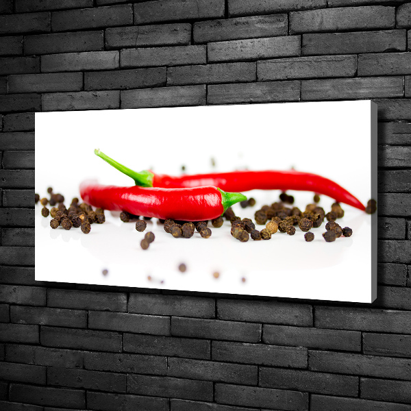 Canvas wall art Chilli and pepper