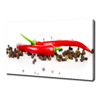 Canvas wall art Chilli and pepper