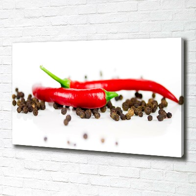 Canvas wall art Chilli and pepper