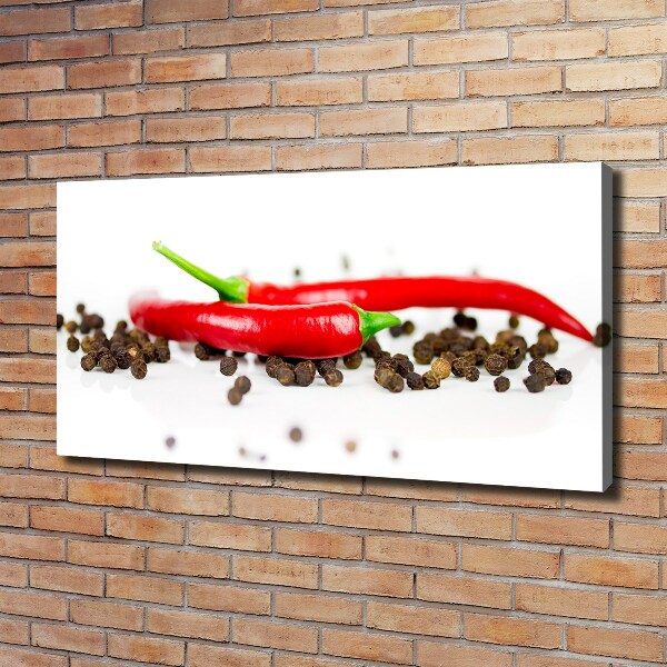 Canvas wall art Chilli and pepper