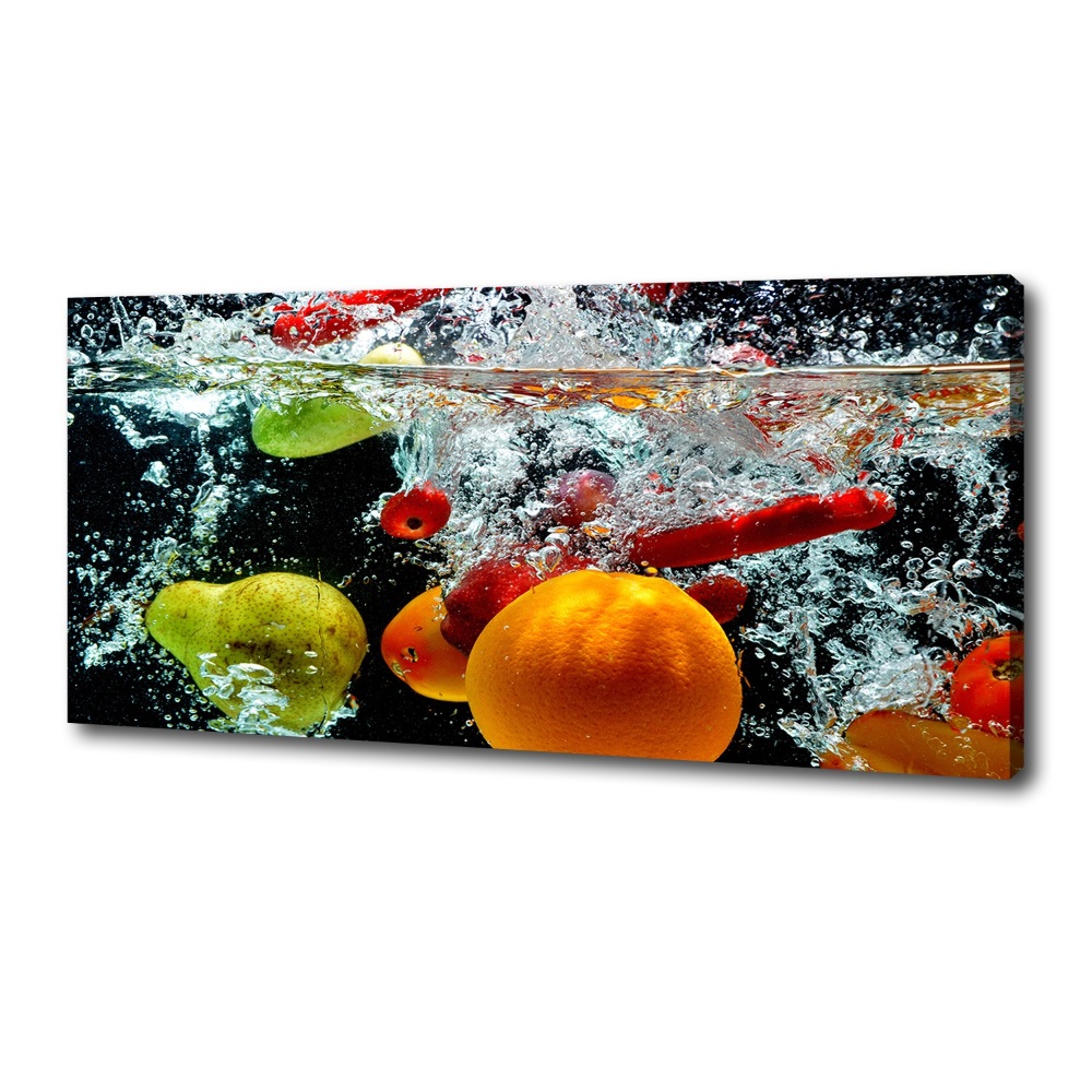 Canvas wall art Fruit underwater