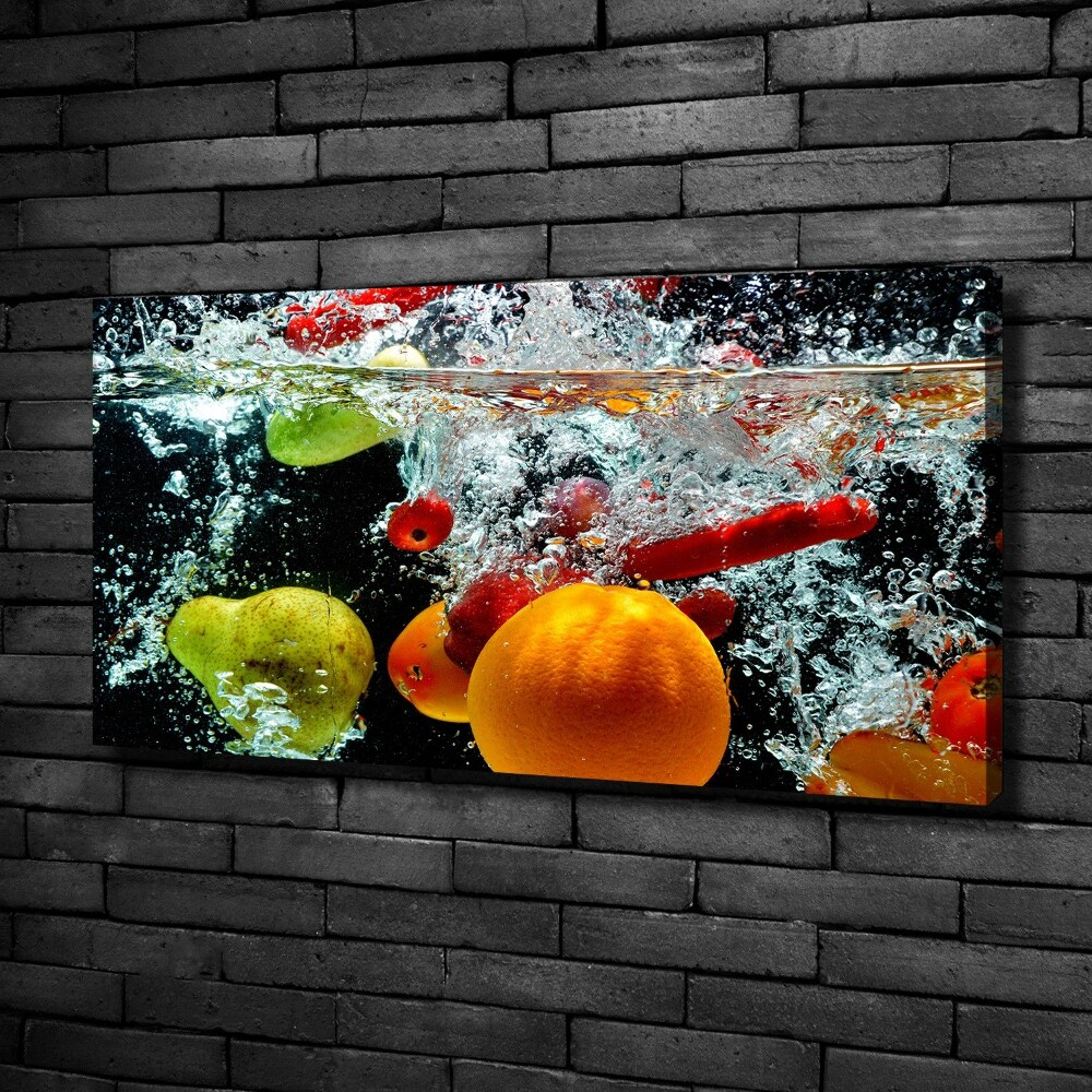 Canvas wall art Fruit underwater