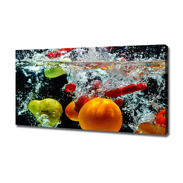 Canvas wall art Fruit underwater