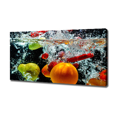 Canvas wall art Fruit underwater