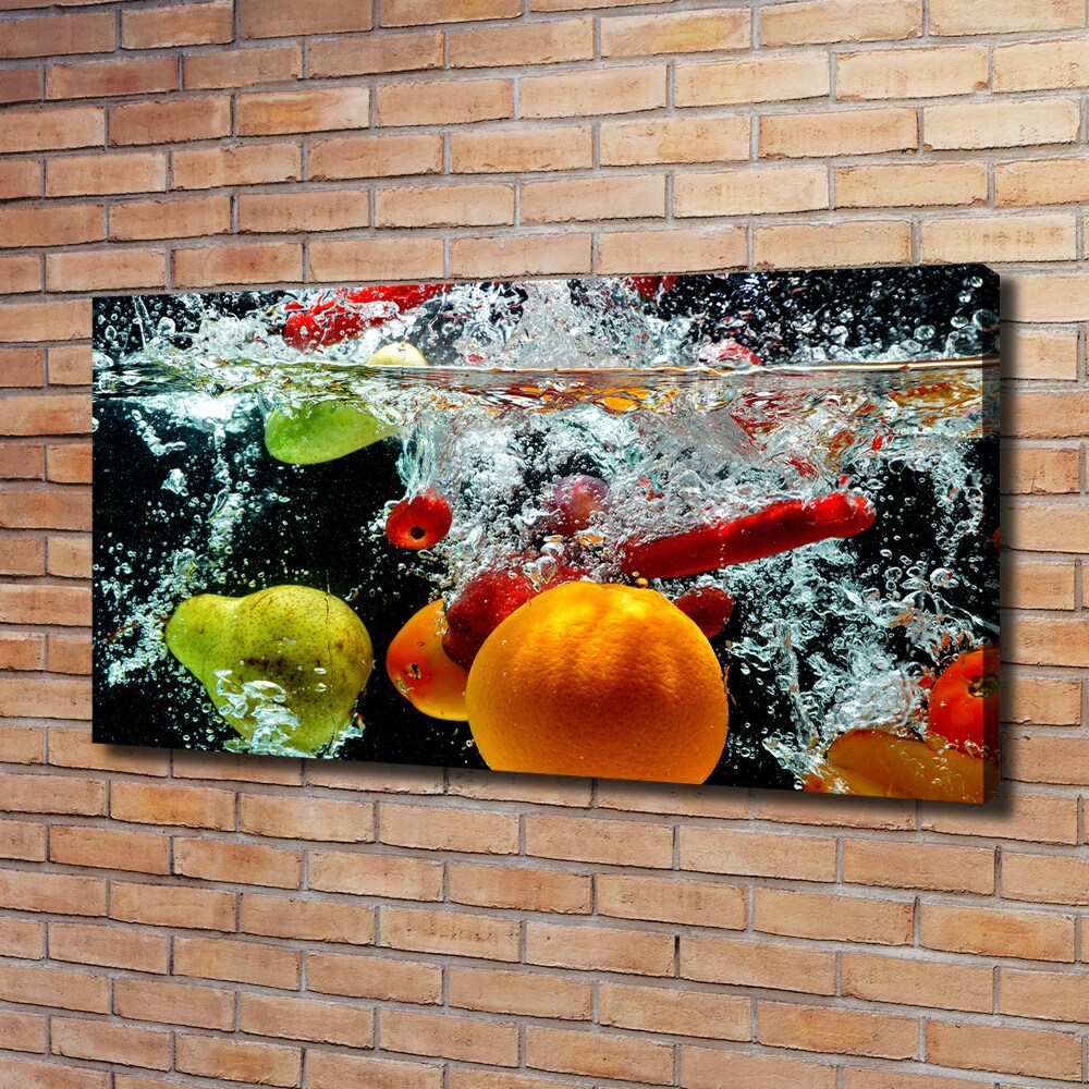 Canvas wall art Fruit underwater