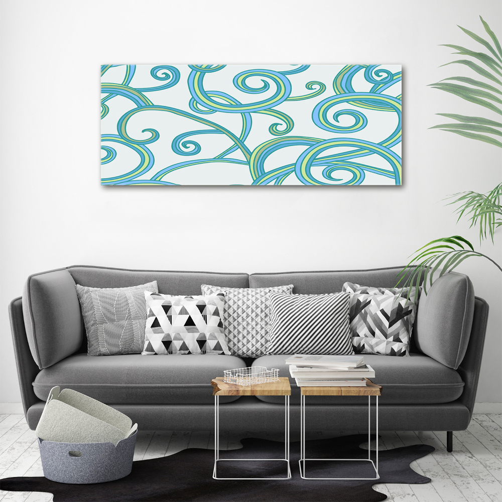 Canvas wall art Abstract spirals