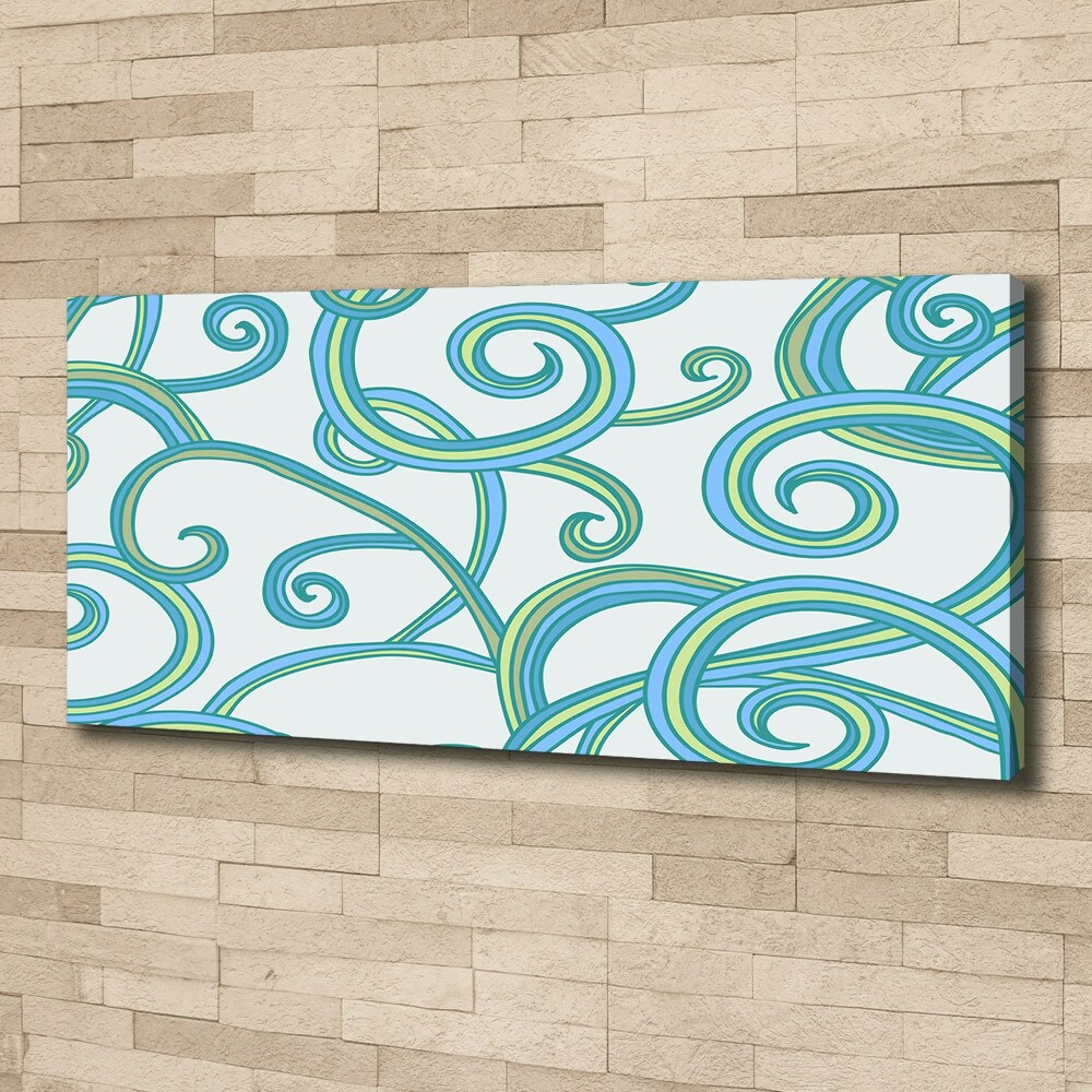 Canvas wall art Abstract spirals