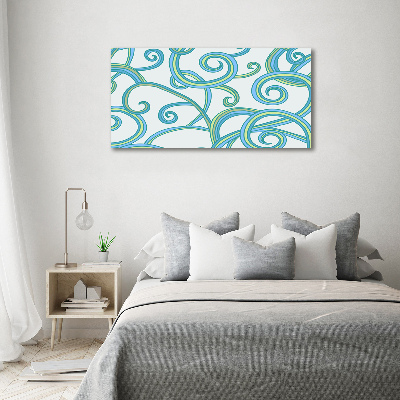 Canvas wall art Abstract spirals