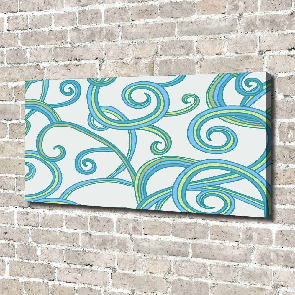 Canvas wall art Abstract spirals