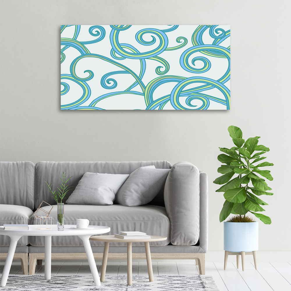 Canvas wall art Abstract spirals