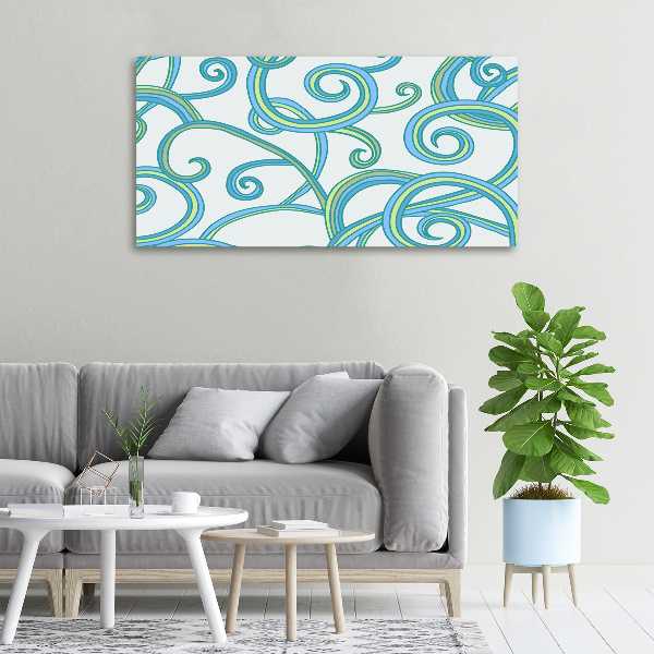 Canvas wall art Abstract spirals