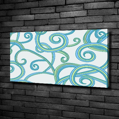 Canvas wall art Abstract spirals