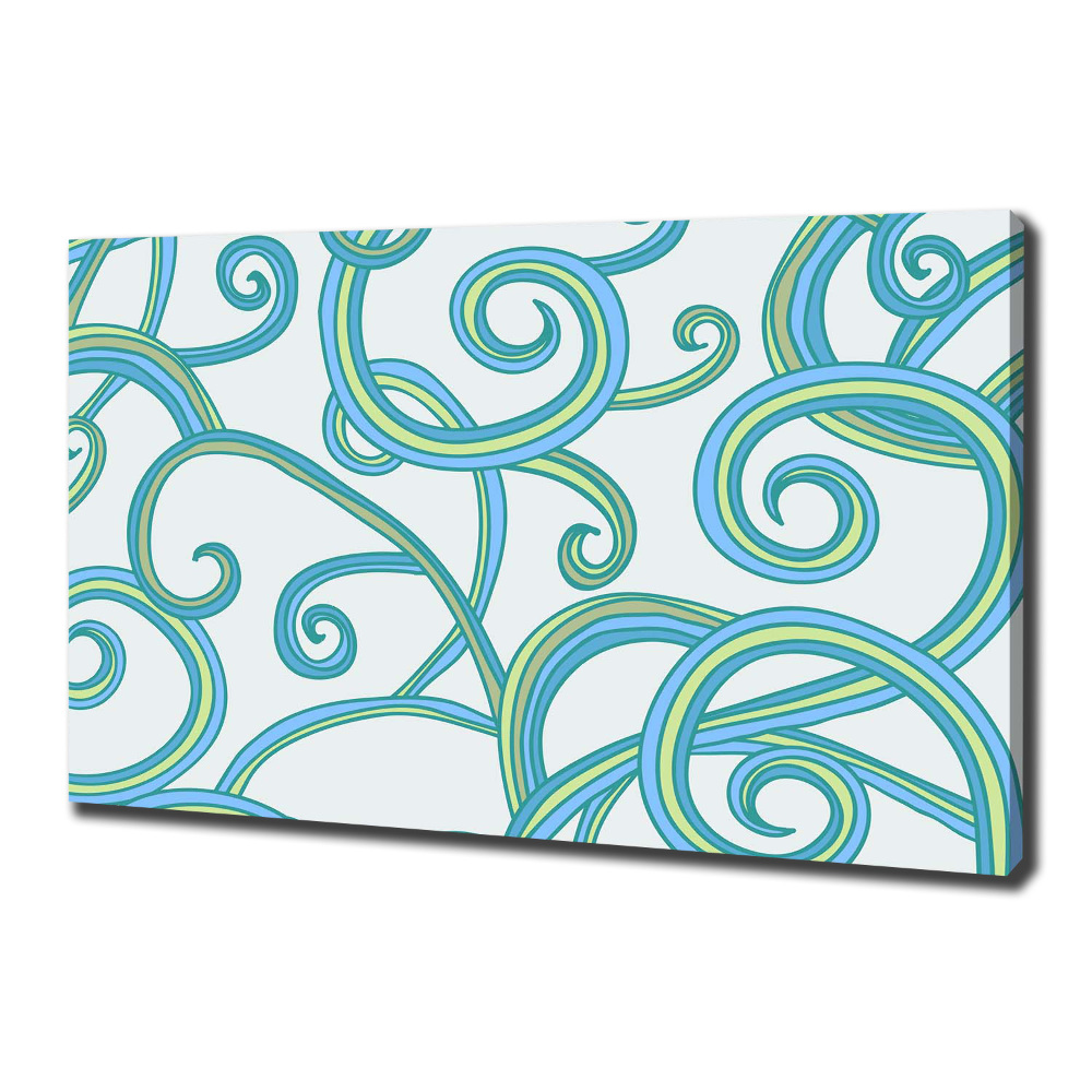 Canvas wall art Abstract spirals