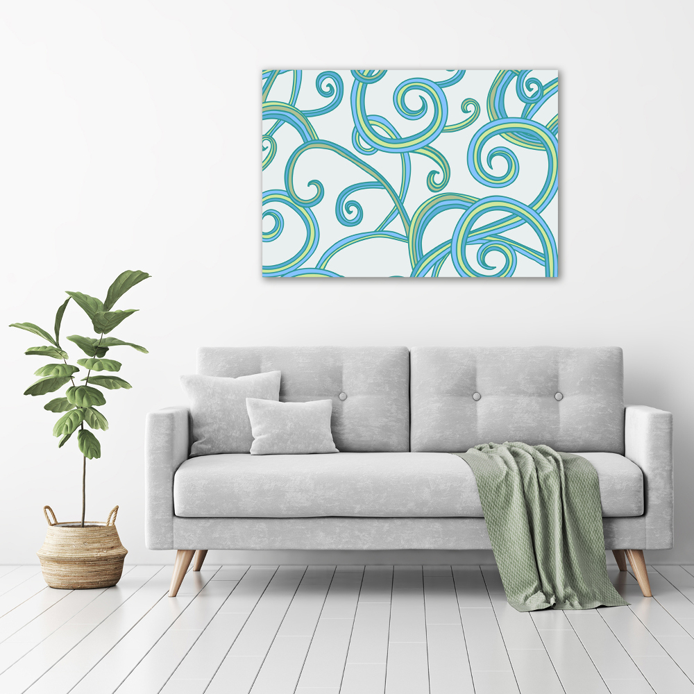 Canvas wall art Abstract spirals