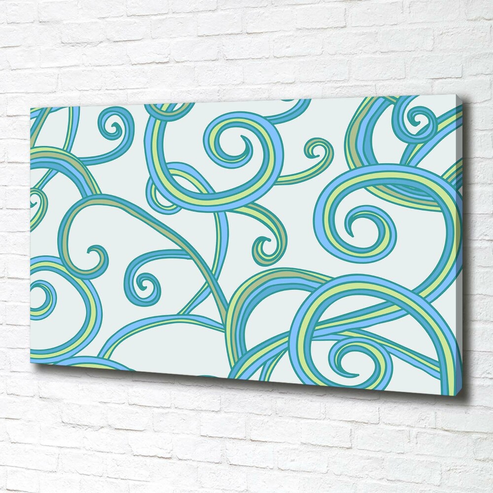 Canvas wall art Abstract spirals