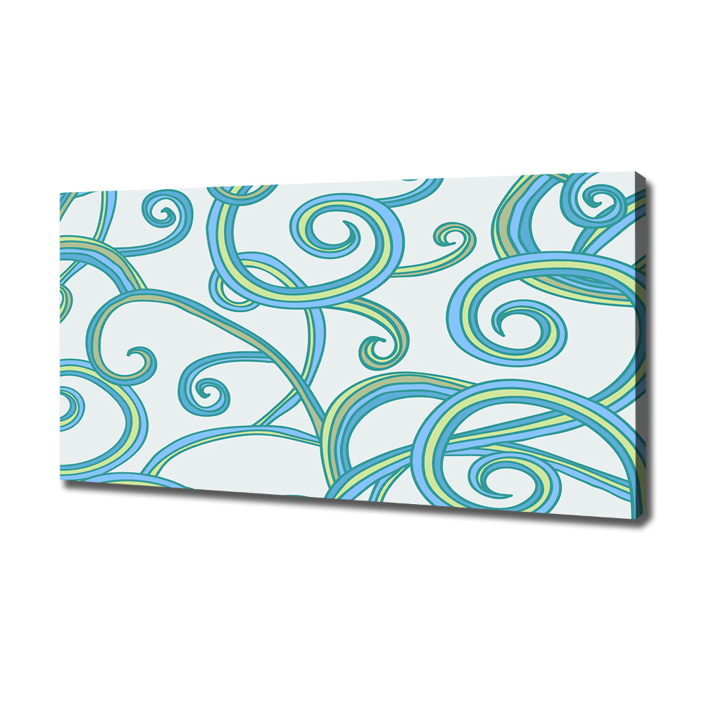 Canvas wall art Abstract spirals