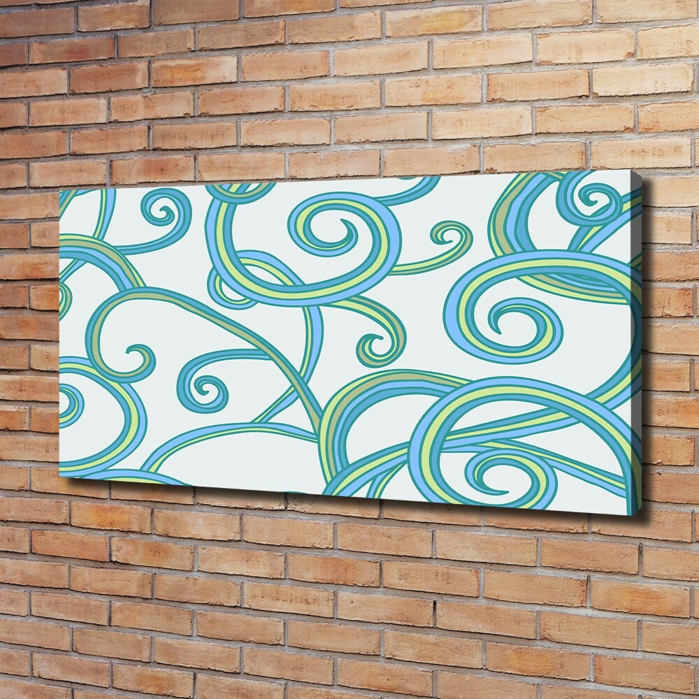 Canvas wall art Abstract spirals