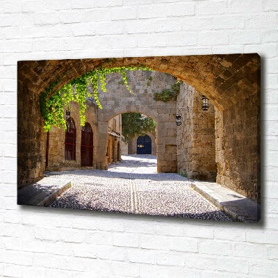 Canvas wall art Charming streets