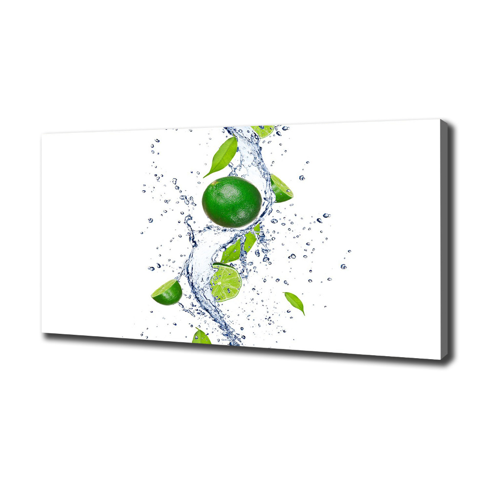 Canvas wall art Lime and water