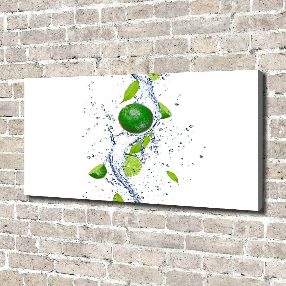 Canvas wall art Lime and water