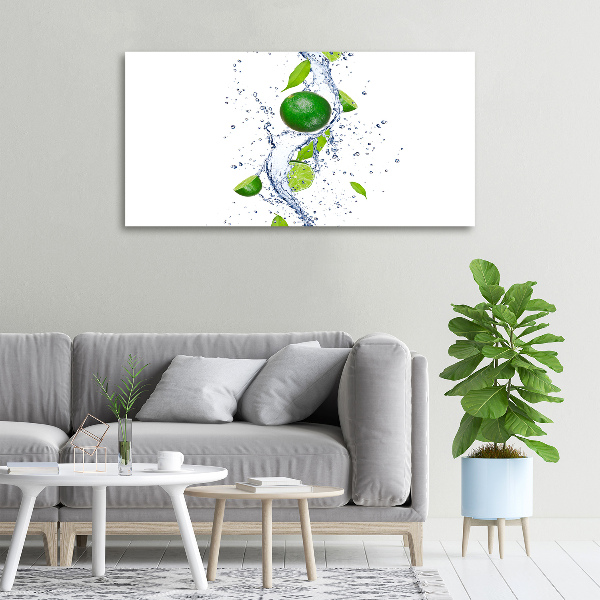 Canvas wall art Lime and water