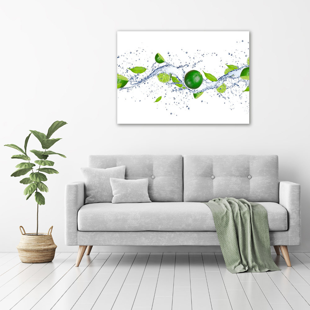 Canvas wall art Lime and water