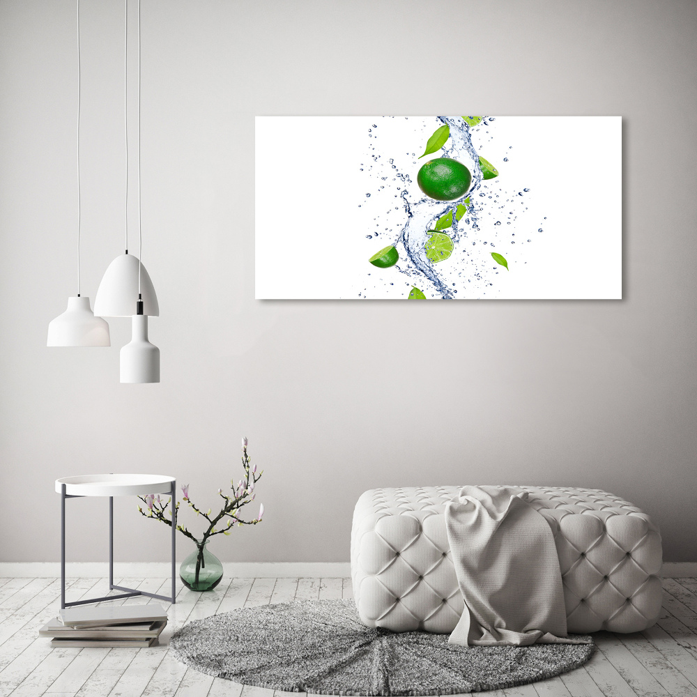 Canvas wall art Lime and water