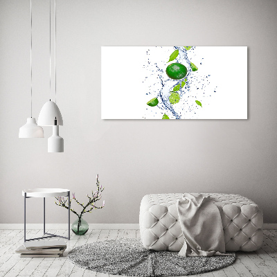 Canvas wall art Lime and water