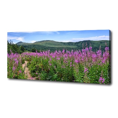 Canvas wall art Green hills