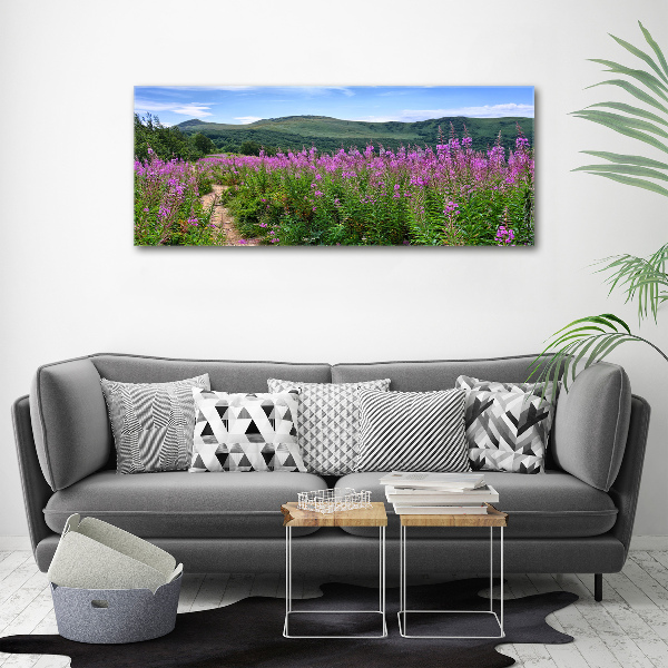 Canvas wall art Green hills