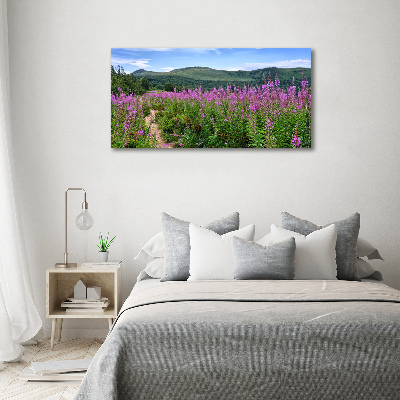 Canvas wall art Green hills