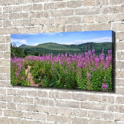 Canvas wall art Green hills