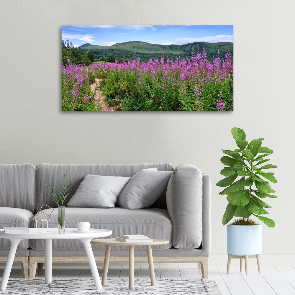 Canvas wall art Green hills