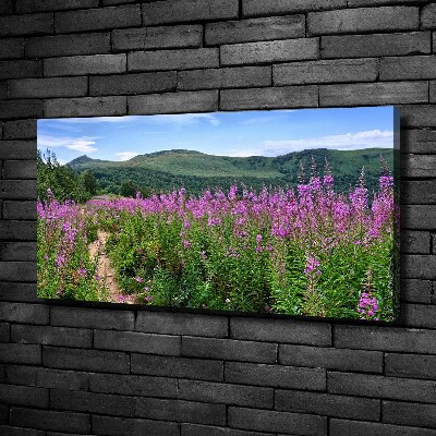 Canvas wall art Green hills