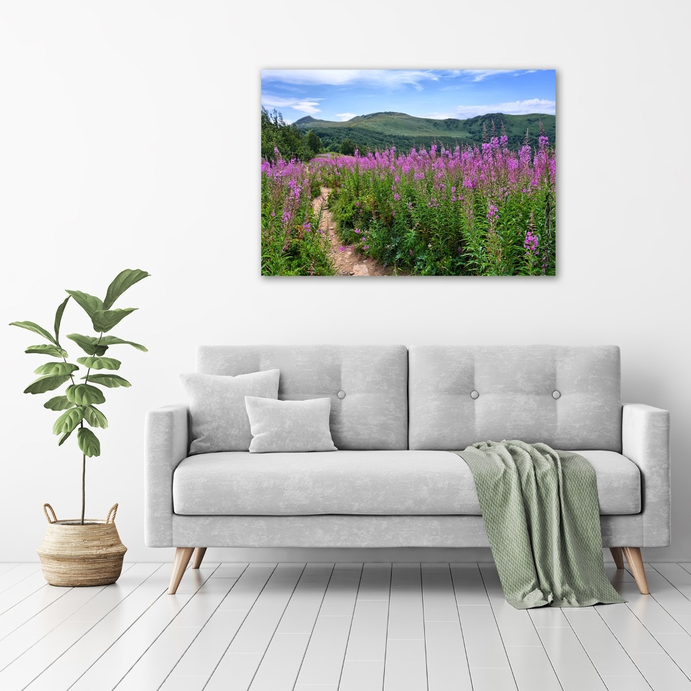 Canvas wall art Green hills