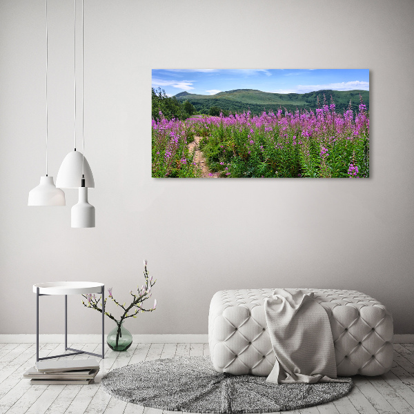 Canvas wall art Green hills