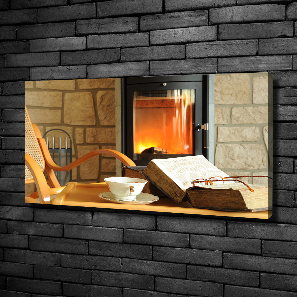 Canvas wall art Fireplace