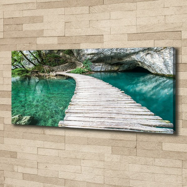 Canvas wall art Plitwickie lakes