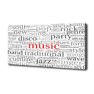 Canvas wall art Musical genres