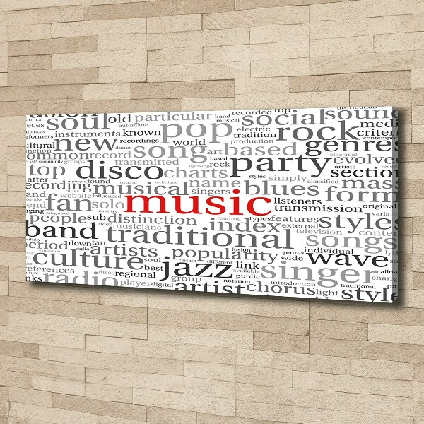 Canvas wall art Musical genres