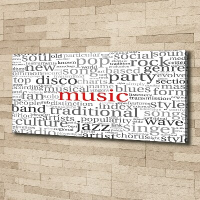 Canvas wall art Musical genres