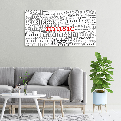 Canvas wall art Musical genres