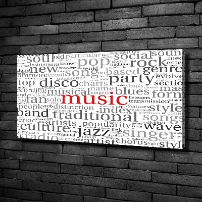 Canvas wall art Musical genres