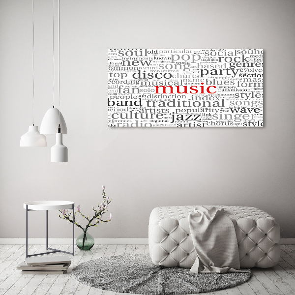 Canvas wall art Musical genres