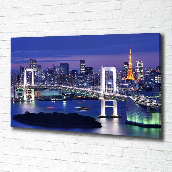 Canvas wall art Bridge in Tokyo