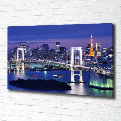 Canvas wall art Bridge in Tokyo